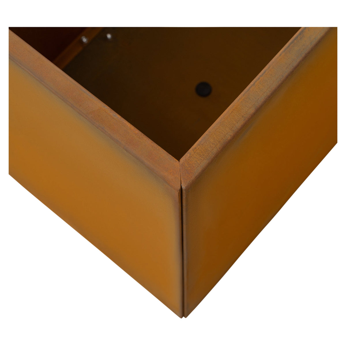 Vaile 120x50x60cm Corten Steel Rectangular Planter, Rust