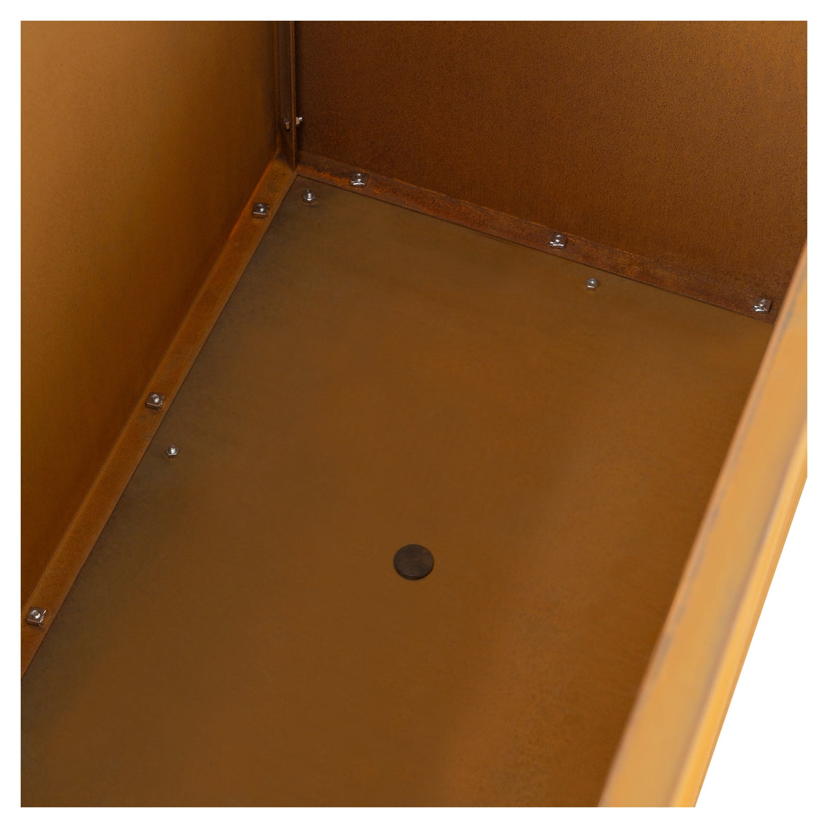 Vaile 120x50x60cm Corten Steel Rectangular Planter, Rust