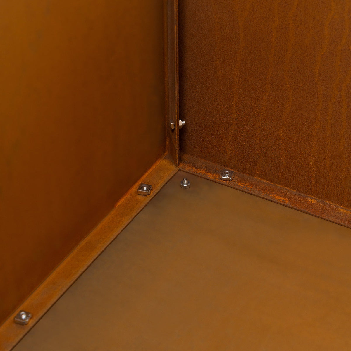 Vaile 120x50x60cm Corten Steel Rectangular Planter, Rust