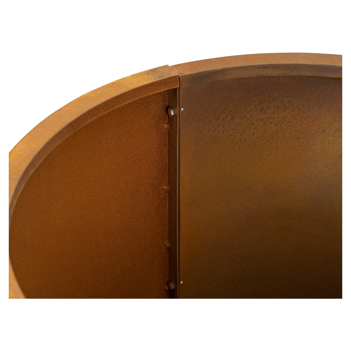 Hutton No Base 60cm Corten Steel Raised Garden Bed, Rust