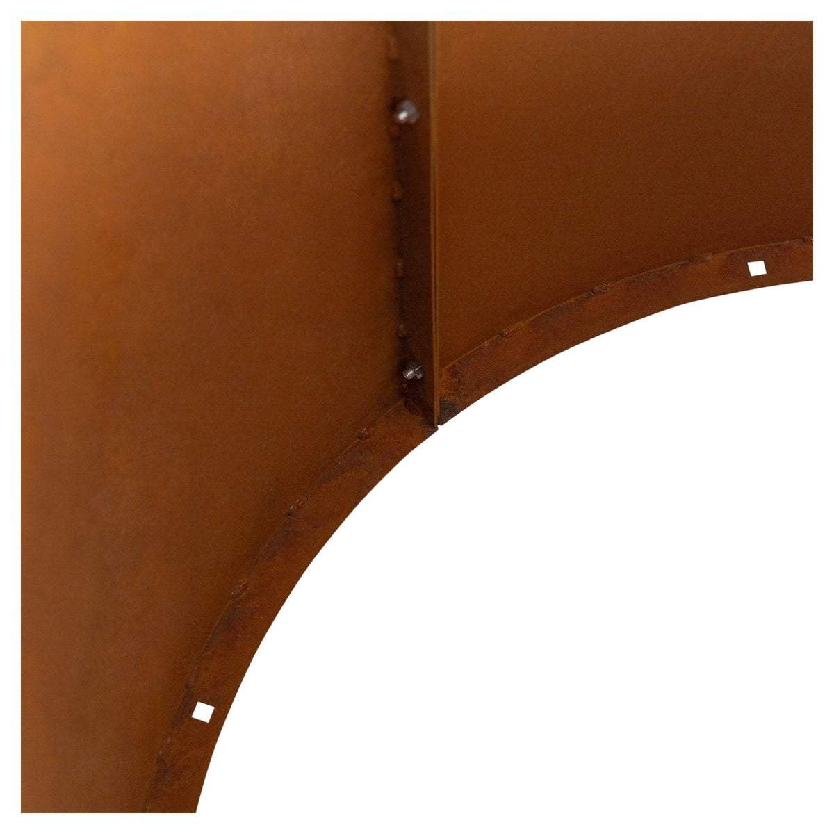 Hutton No Base 80cm Corten Steel Raised Garden Bed, Rust