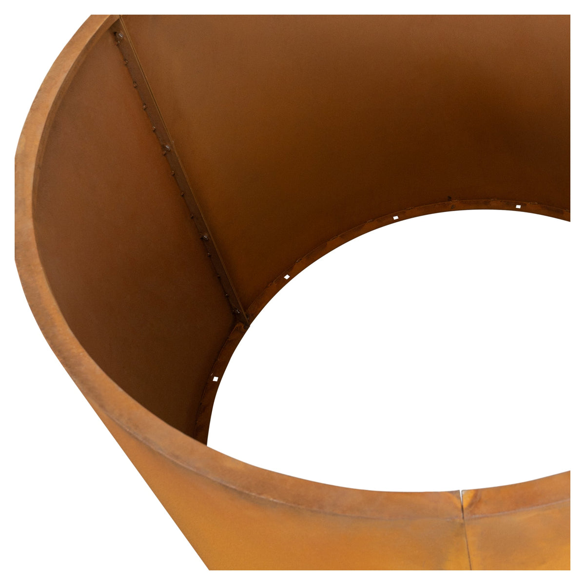 Hutton No Base 100x80cm Corten Steel Raised Garden Bed, Rust