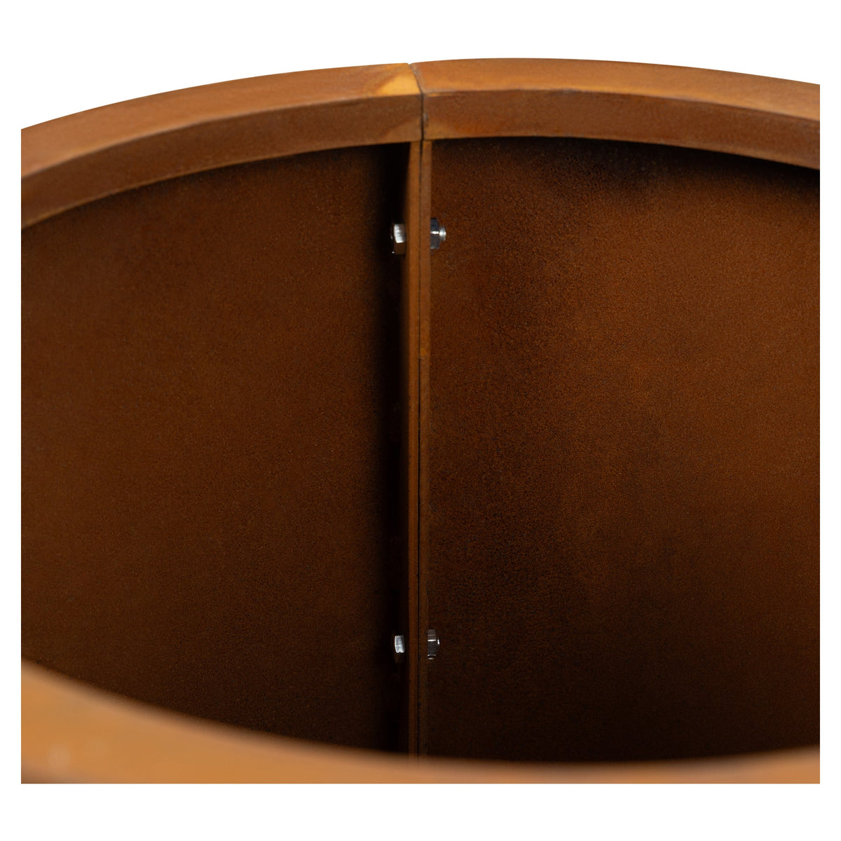 Hutton 40cm Corten Steel Planter, Rust
