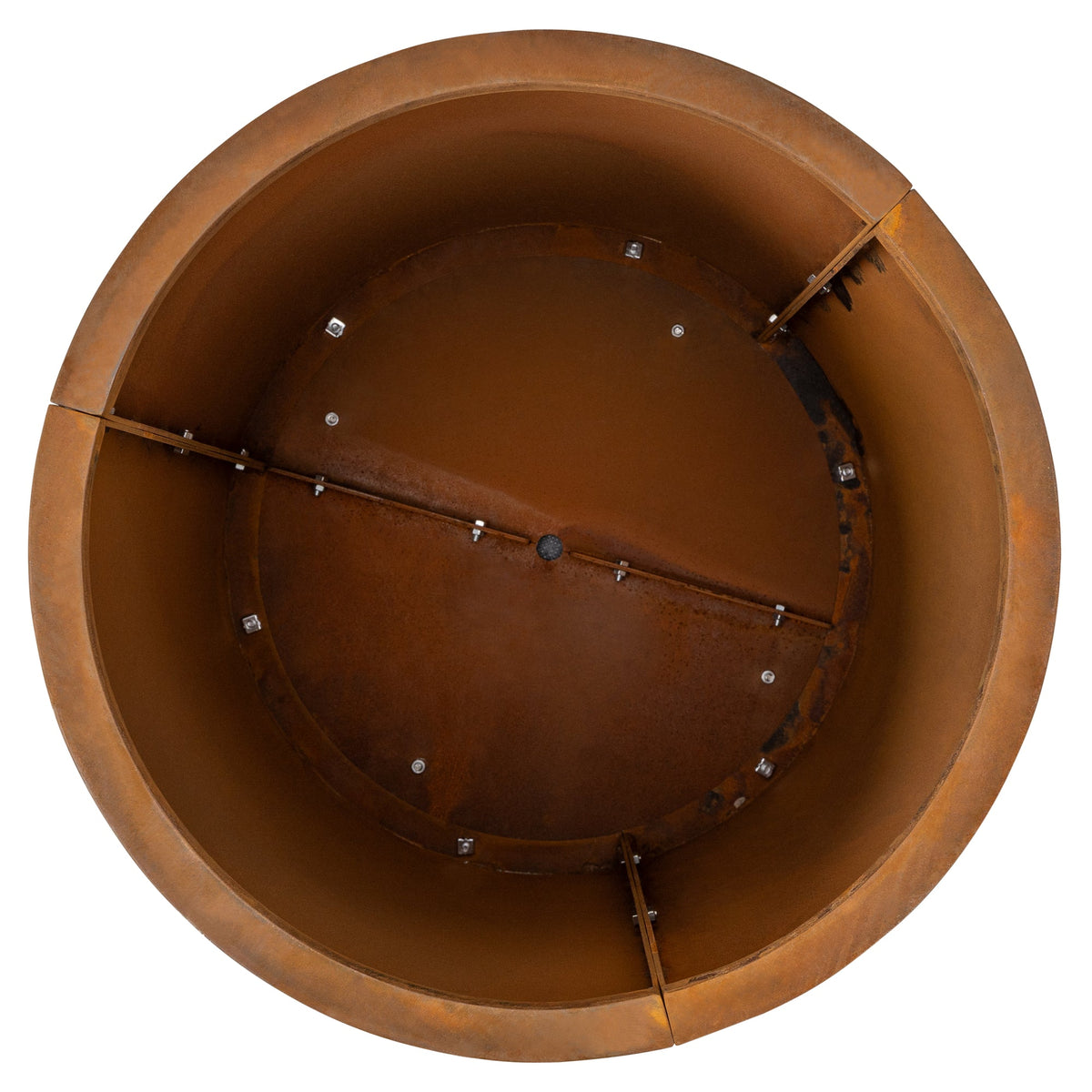 Hutton 50cm Corten Steel Planter, Rust