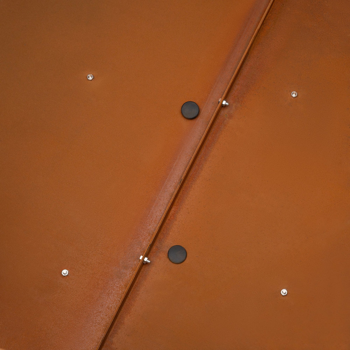 Hutton 100x80cm Corten Steel Planter, Rust