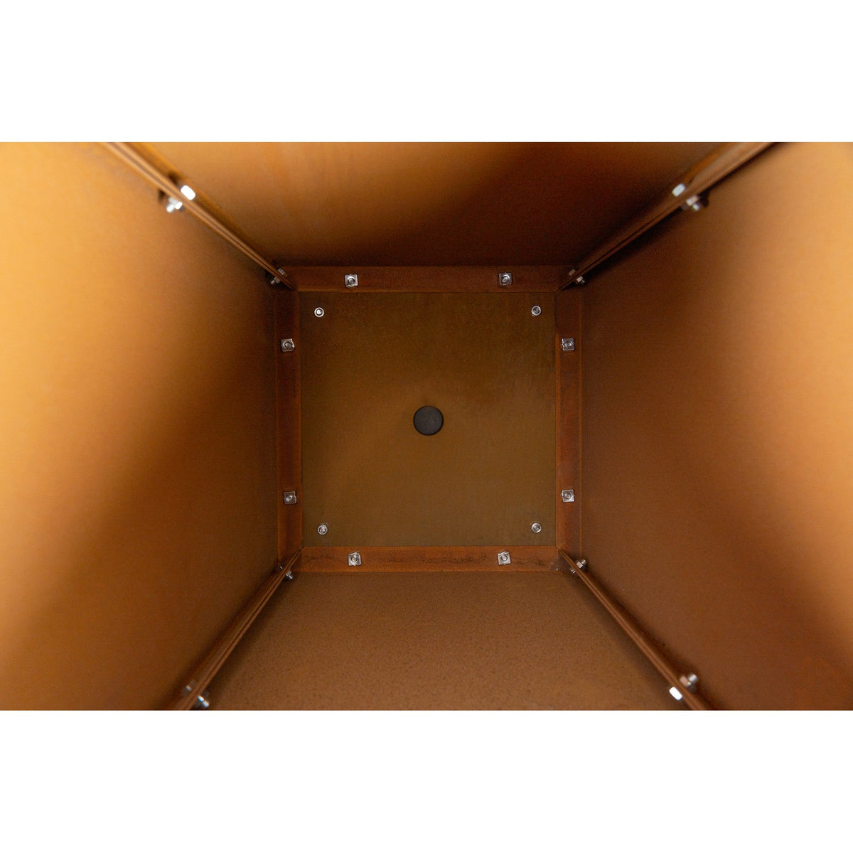 Bolton 30x60cm Corten Steel Tall Planter, Rust