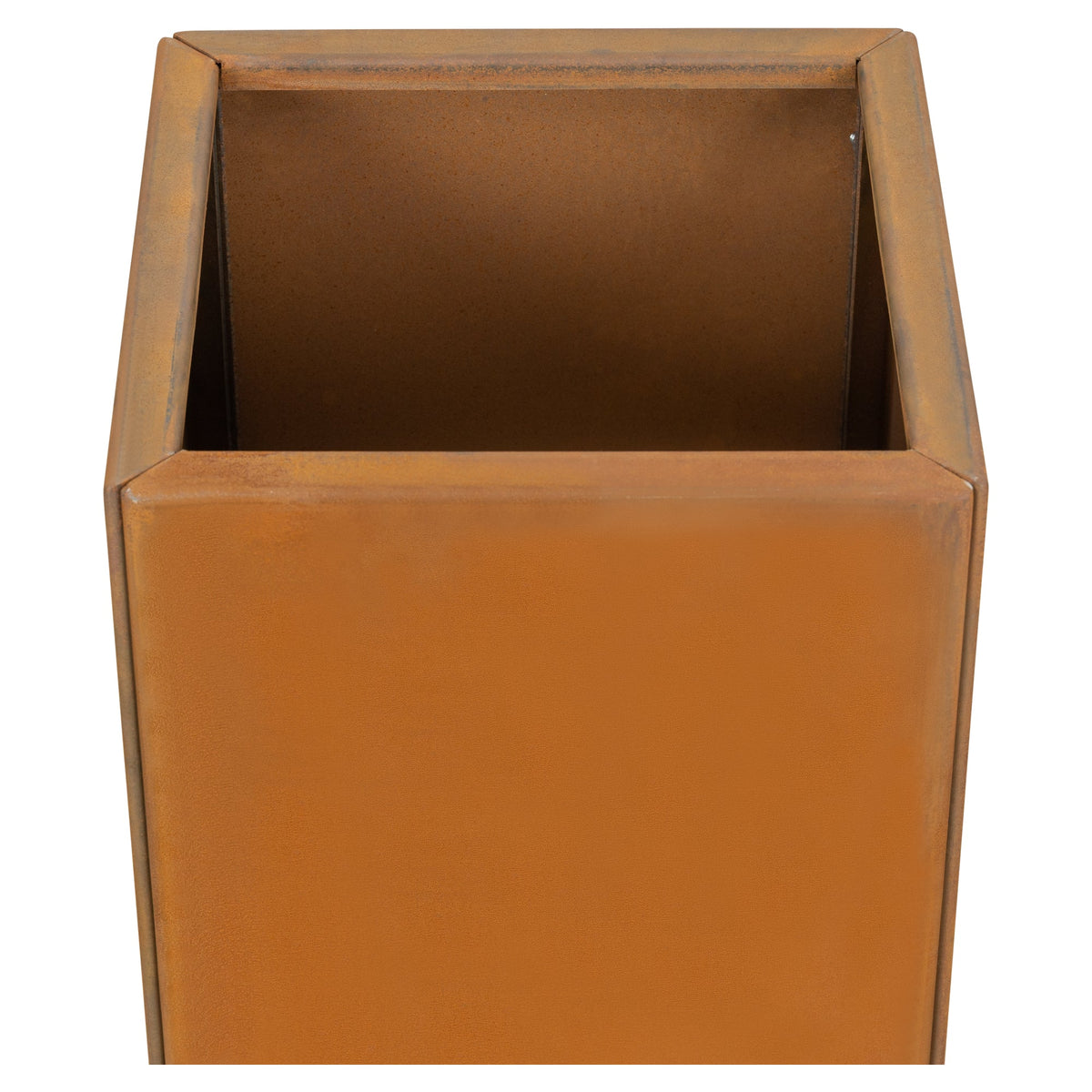 Bolton 40x80cm Corten Steel Tall Planter, Rust