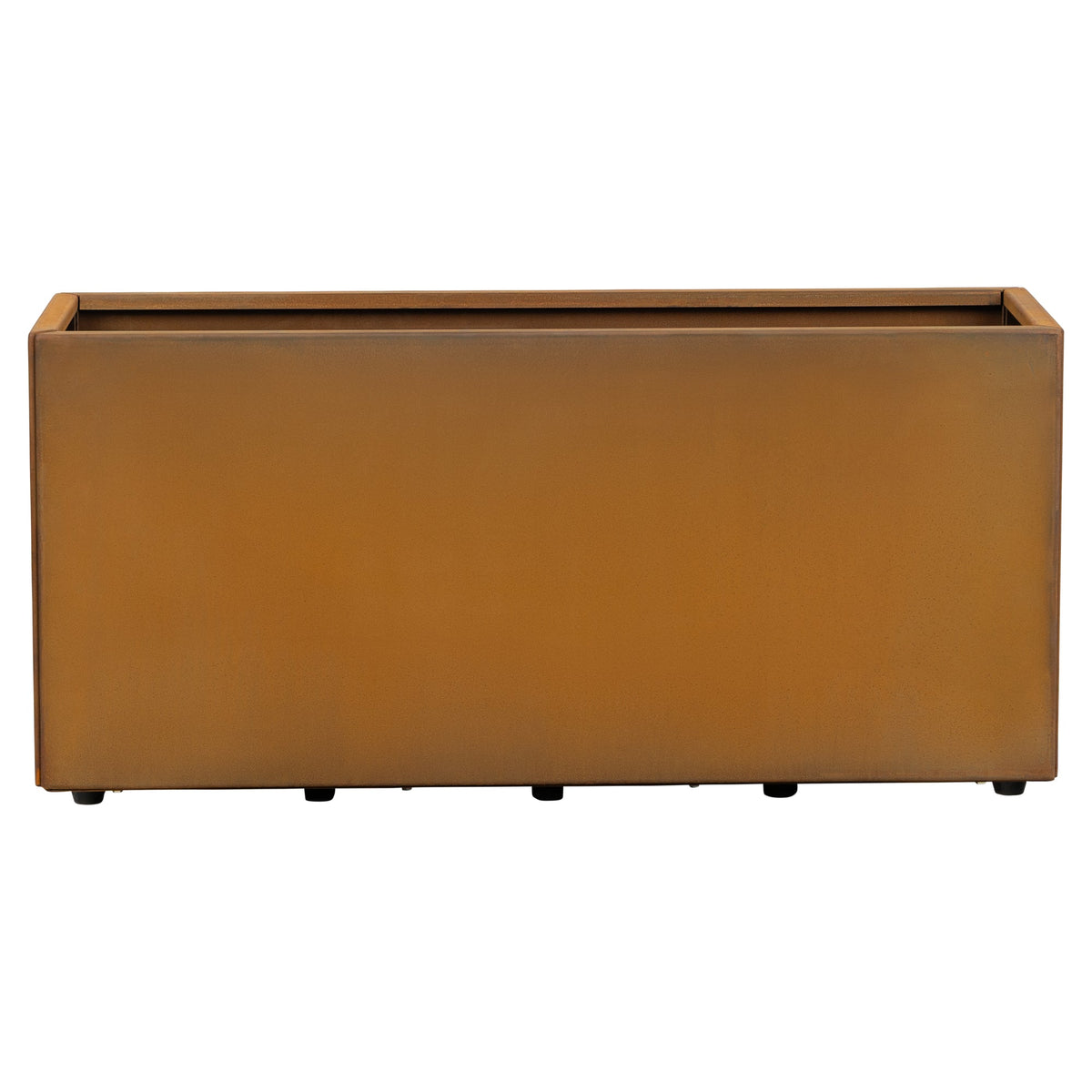 Prescott 100x30x45cm Corten Steel Trough Planter, Rust