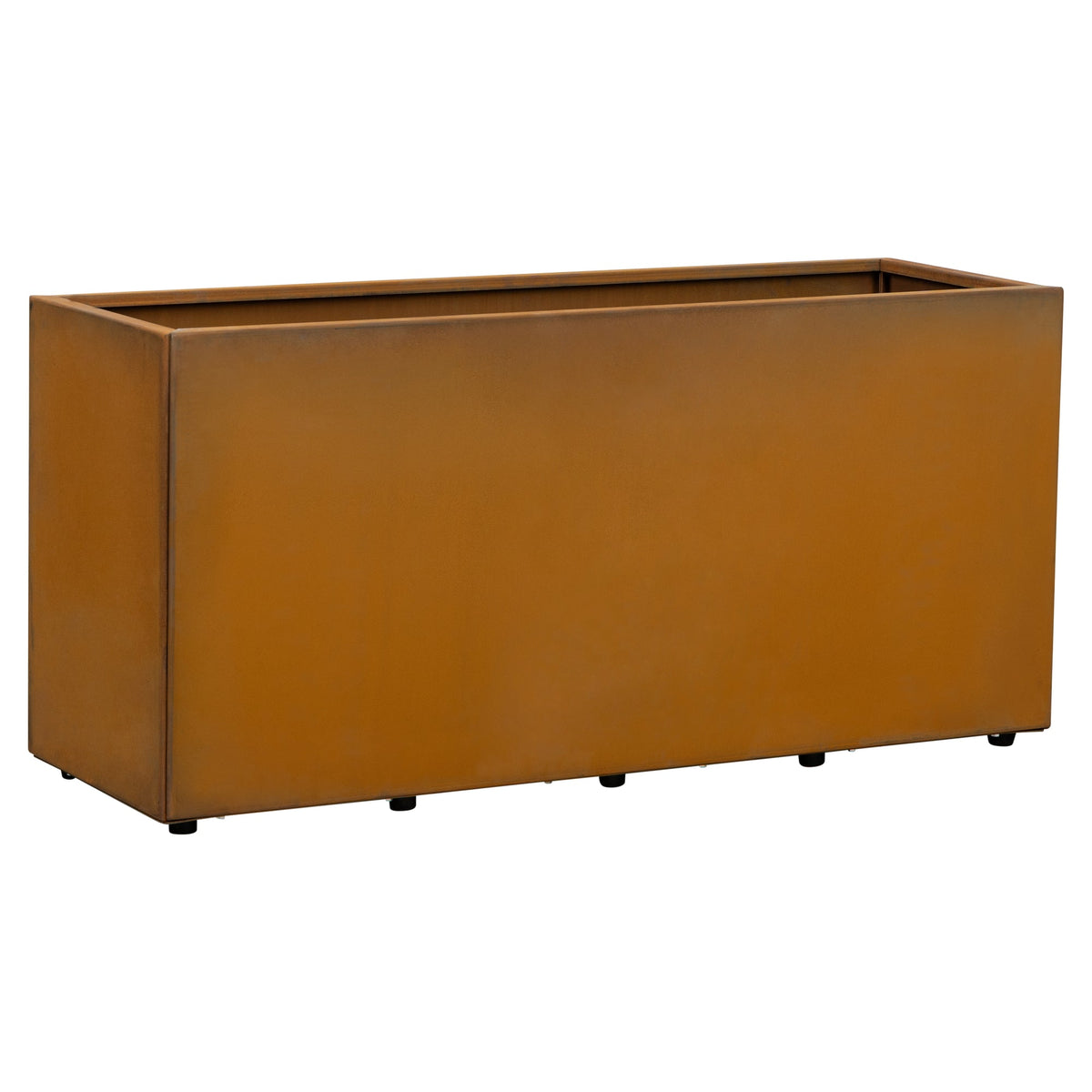 Prescott 120x40x55cm Corten Steel Trough Planter, Rust