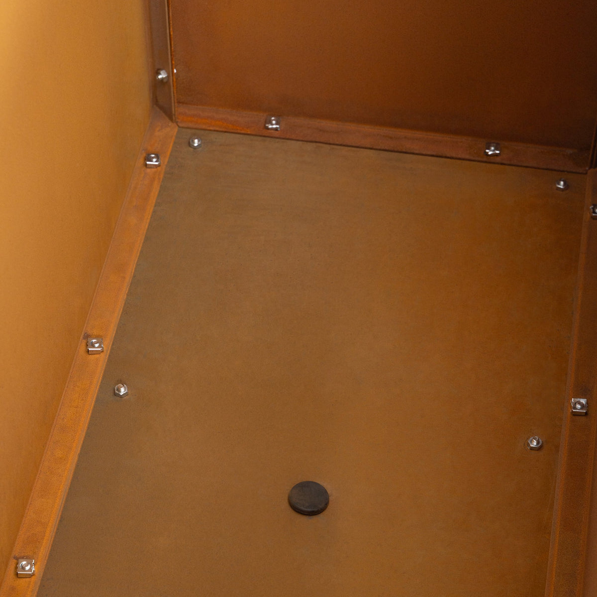 Prescott 120x40x55cm Corten Steel Trough Planter, Rust