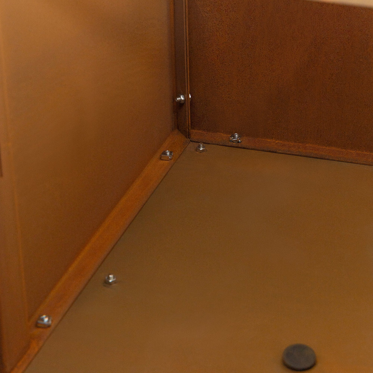 Prescott 150x50x60cm Corten Steel Trough Planter, Rust