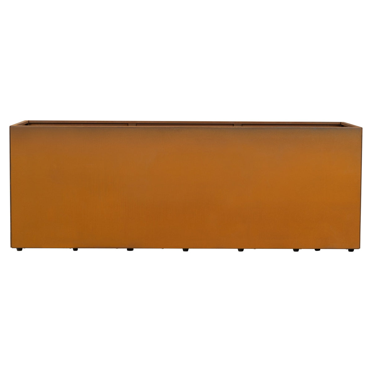 Prescott 200x60x70cm Corten Steel Trough Planter, Rust