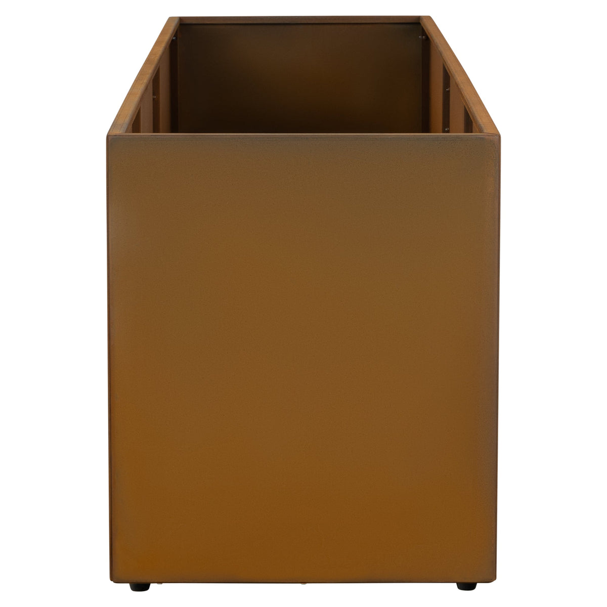 Prescott 200x60x70cm Corten Steel Trough Planter, Rust