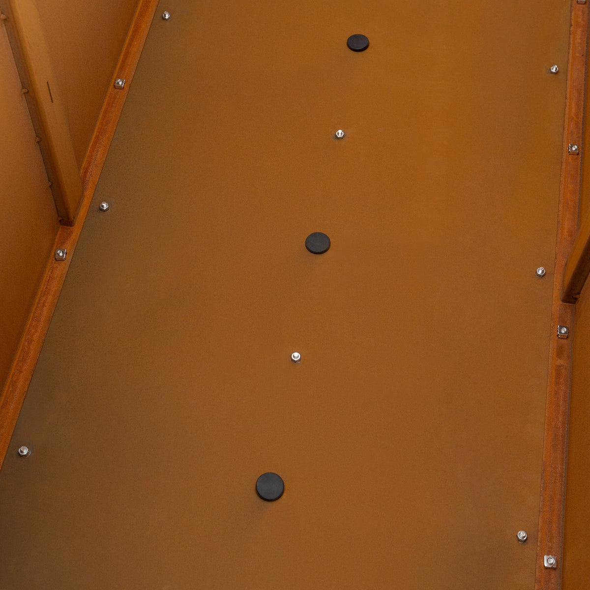 Prescott 200x60x70cm Corten Steel Trough Planter, Rust