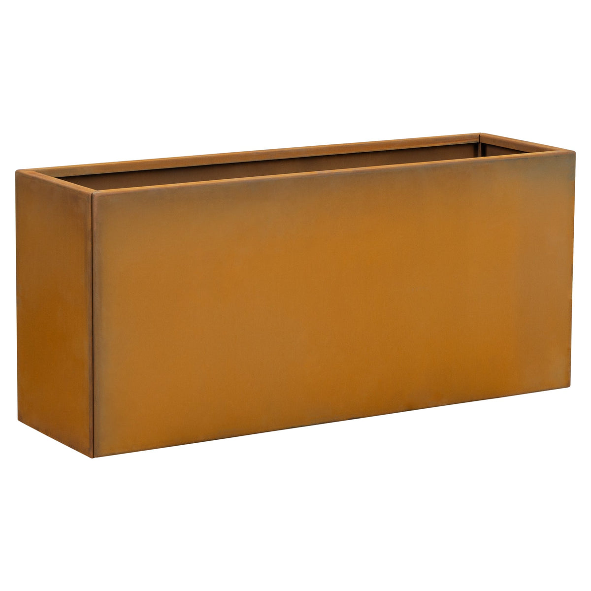 Prescott 100x30x45cm Corten Steel Trough Raised Garden Bed, Rust