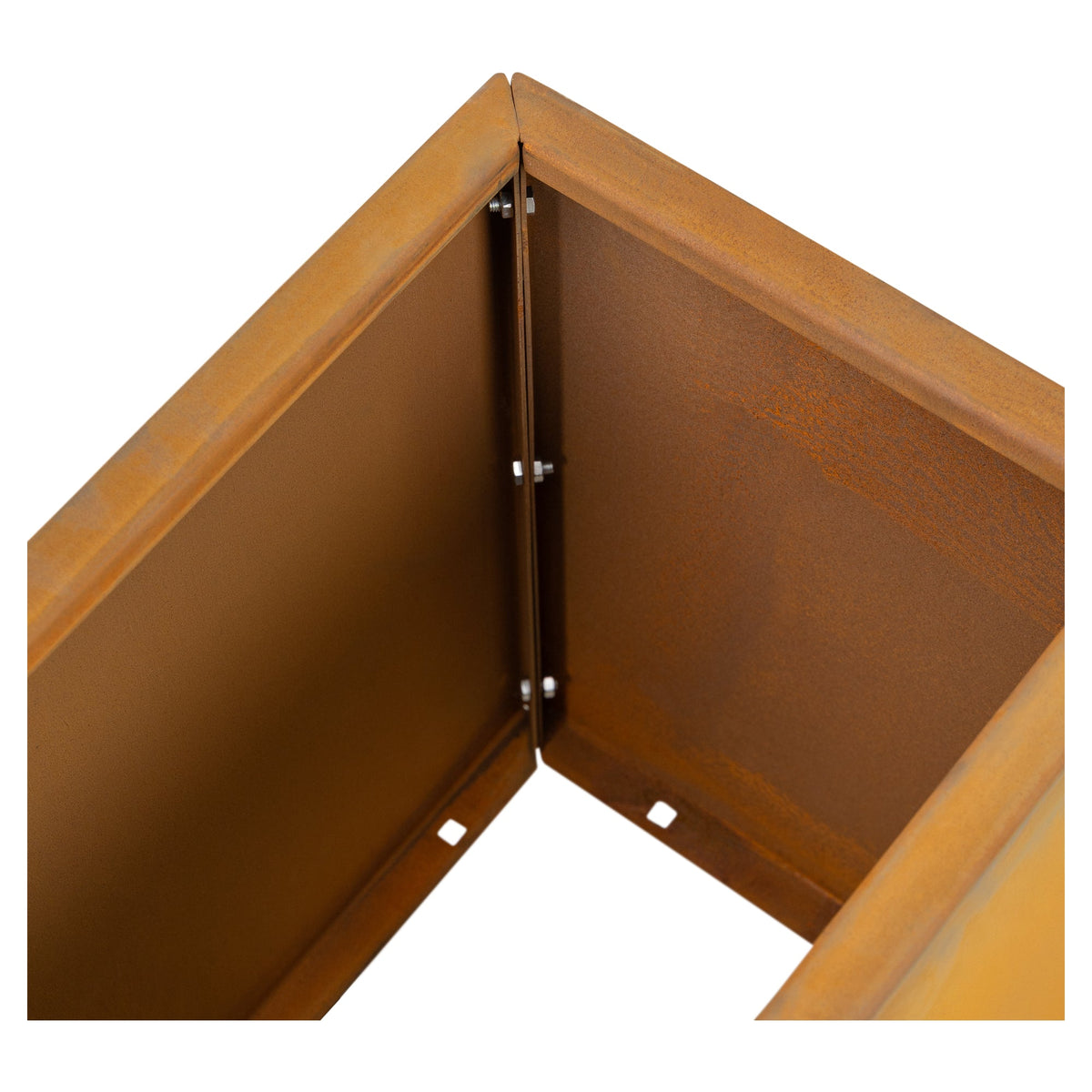 Prescott 100x30x45cm Corten Steel Trough Raised Garden Bed, Rust