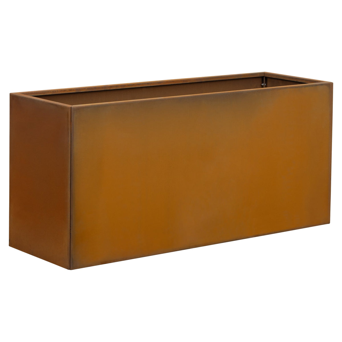 Prescott 120x40x55cm Corten Steel Trough Raised Garden Bed, Rust