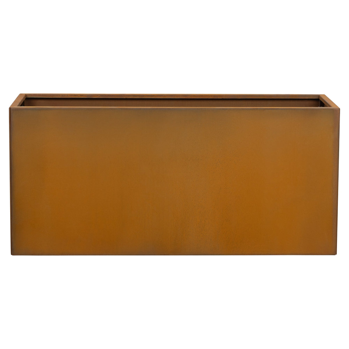Prescott 120x40x55cm Corten Steel Trough Raised Garden Bed, Rust