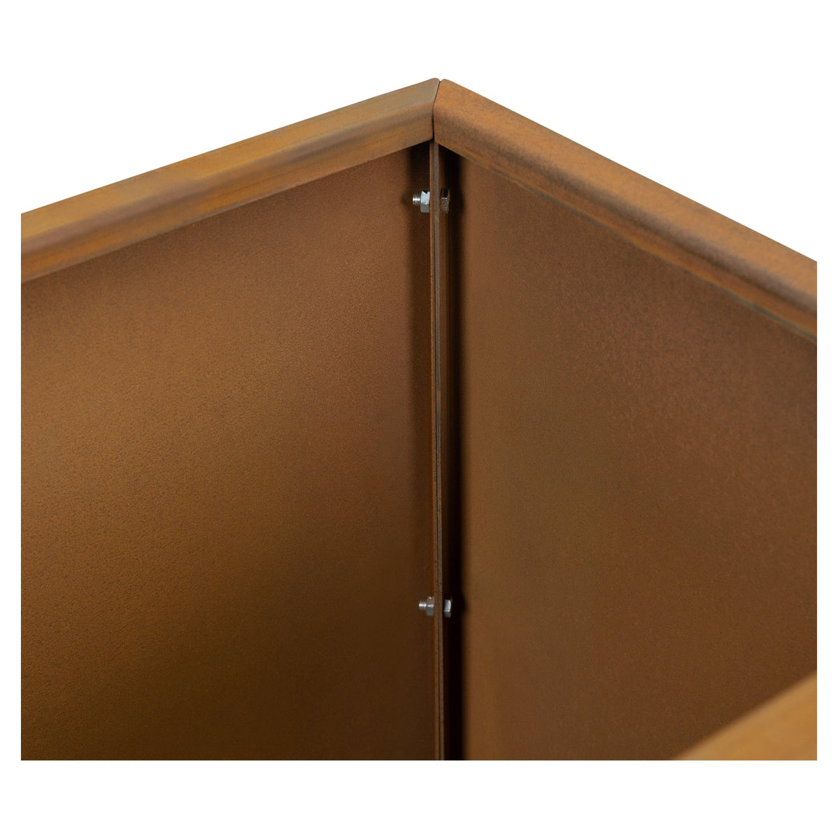 Prescott 120x40x55cm Corten Steel Trough Raised Garden Bed, Rust