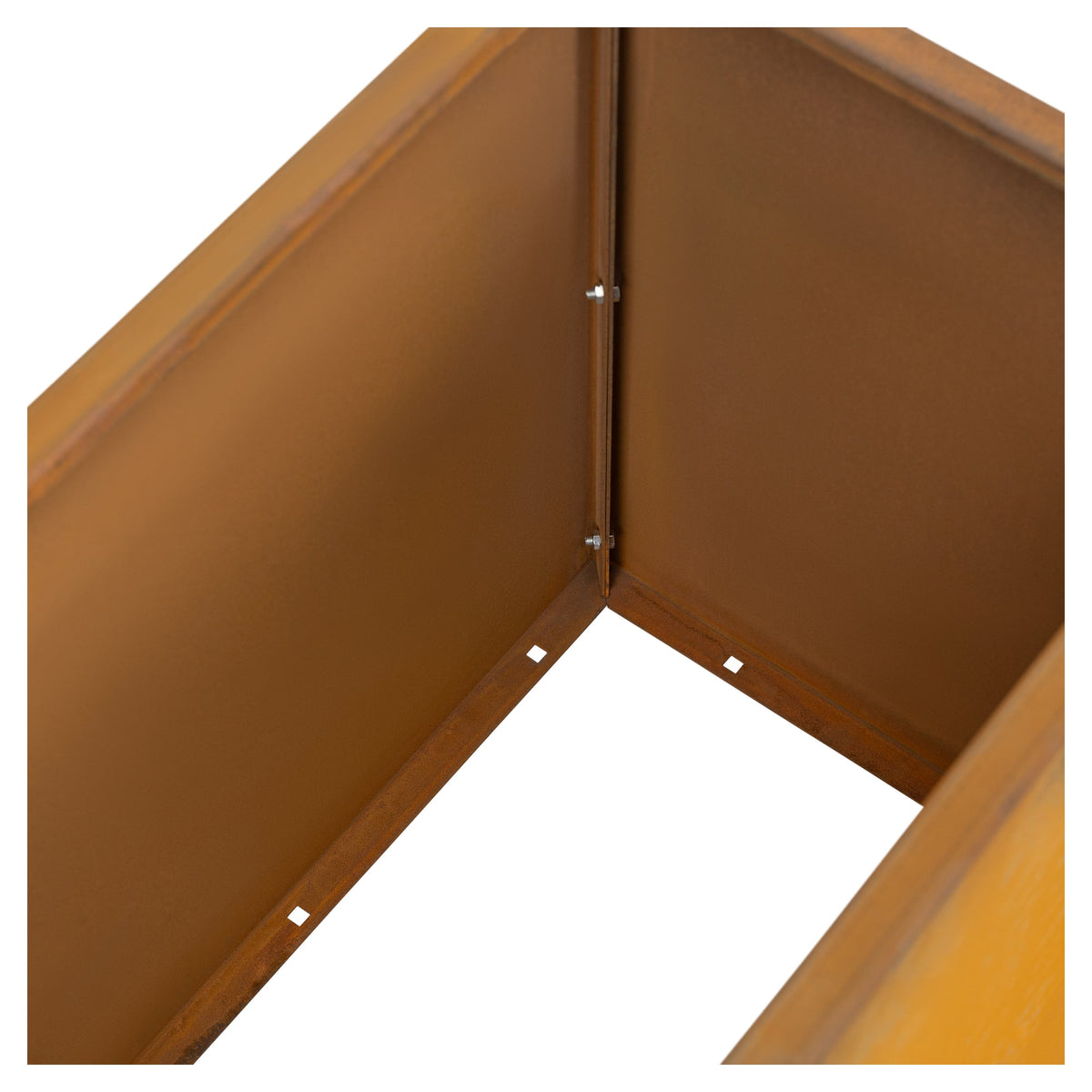 Prescott 120x40x55cm Corten Steel Trough Raised Garden Bed, Rust