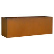 Prescott 200x60x70cm Corten Steel Trough Raised Garden Bed, Rust