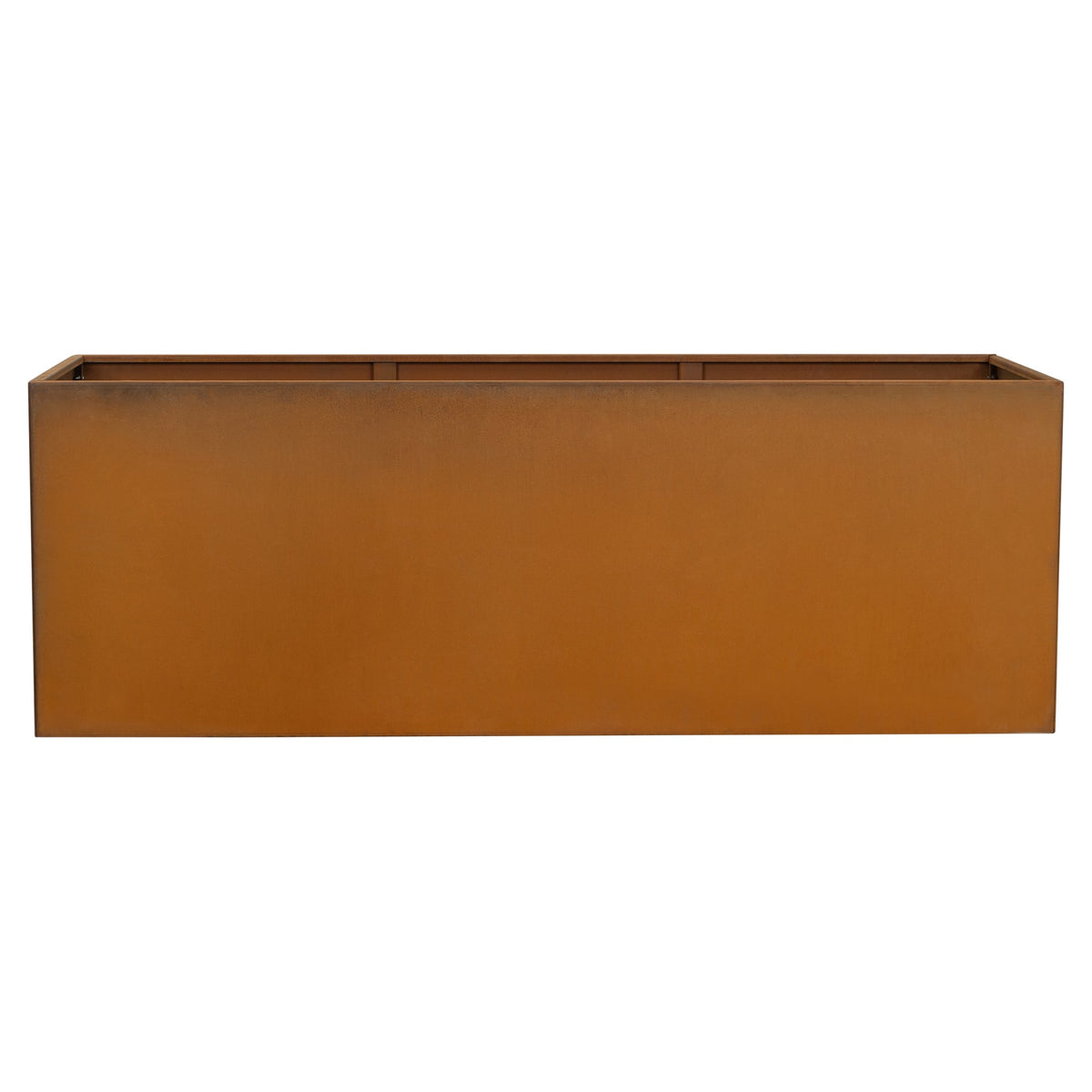 Prescott 200x60x70cm Corten Steel Trough Raised Garden Bed, Rust