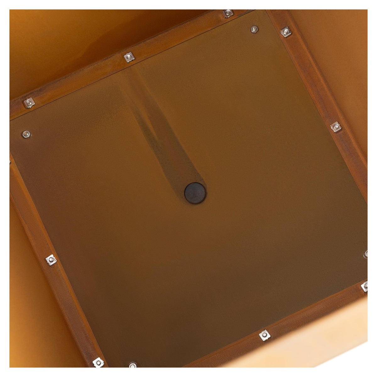 Avalon 55x70cm Corten Steel Tapered Planter, Rust