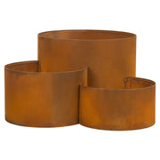 Rotundo 100x58cm Corten Steel Bowl Planter, Rust