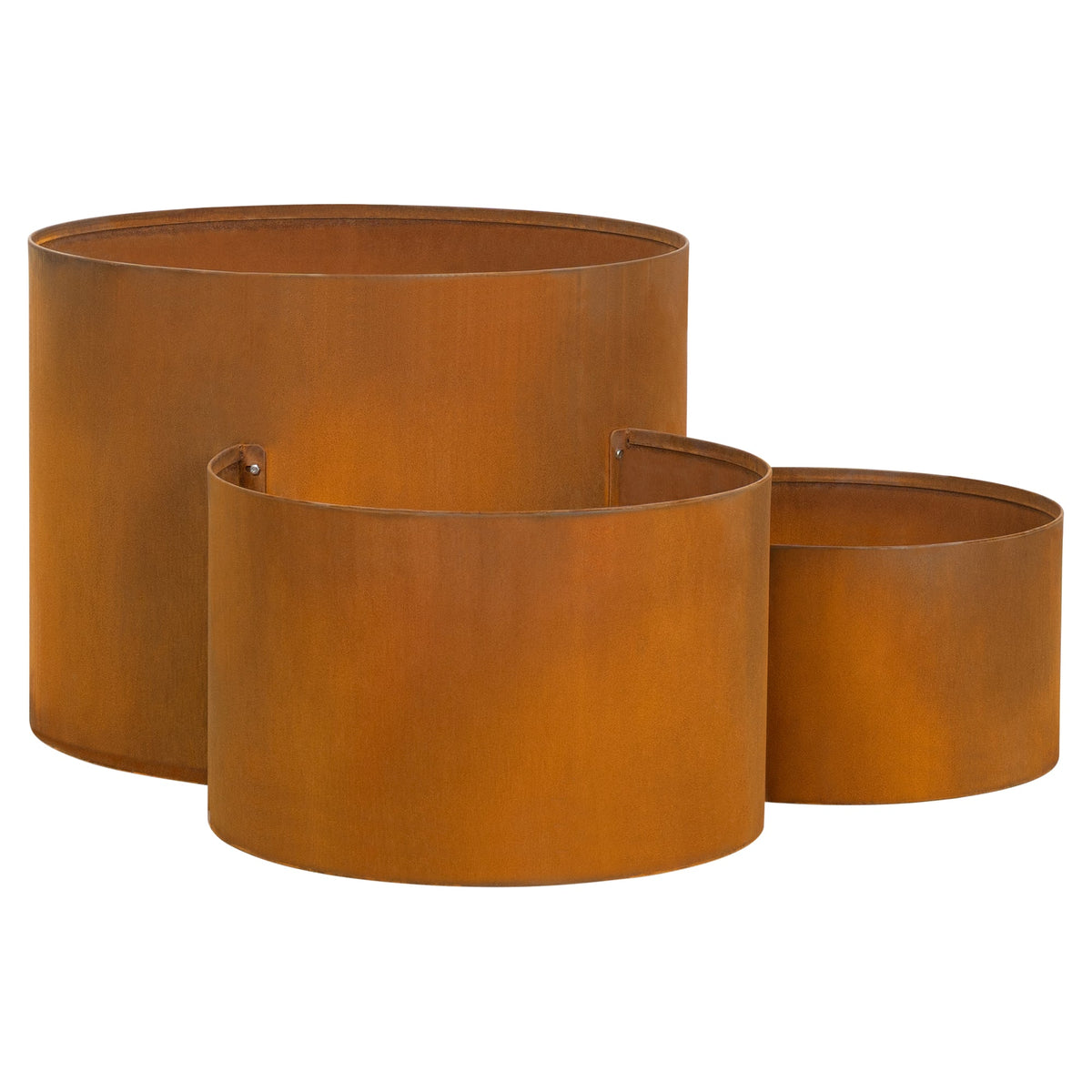 Rotundo 100x58cm Corten Steel Bowl Planter, Rust