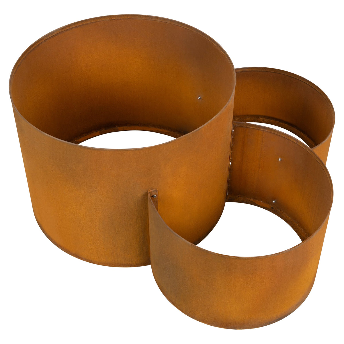 Rotundo 100x58cm Corten Steel Bowl Planter, Rust