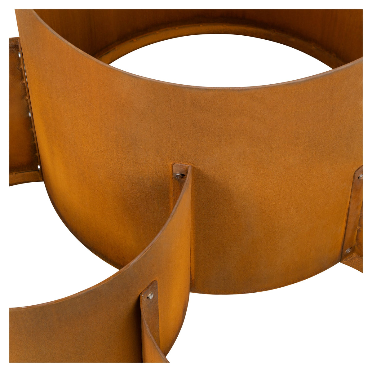 Rotundo 100x58cm Corten Steel Bowl Planter, Rust