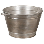 Elden Log Bucket, Antique Silver