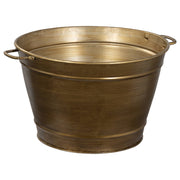 Elden Log Bucket, Antique Brass