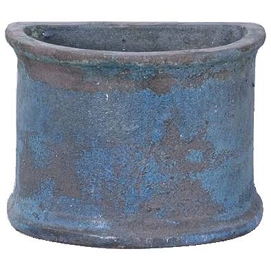 Lagoni Pot 37cm Ironstone Moss Green