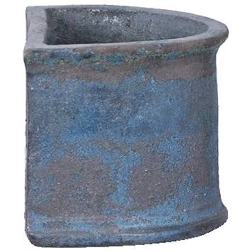 Lagoni Pot 37cm Ironstone Moss Green
