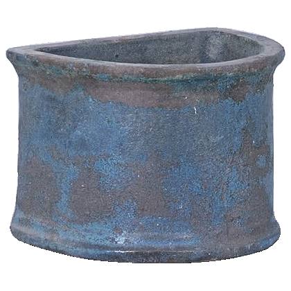 Lagoni Pot 37cm Ironstone Moss Green