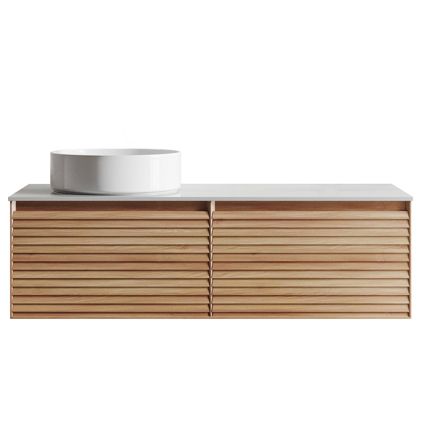 Donna 120 Single Wall Hung Vanity, Light Ash