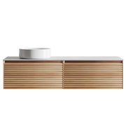 Donna 150 Single Wall Hung Vanity, Light Ash