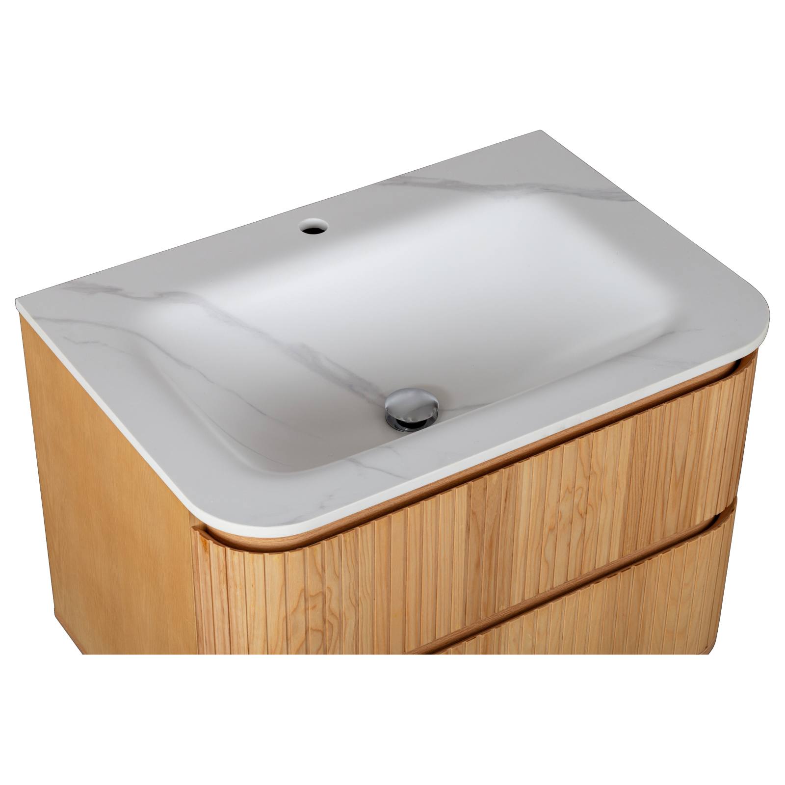 Calso 75cm Wall Hung Single Vanity, Light Tan