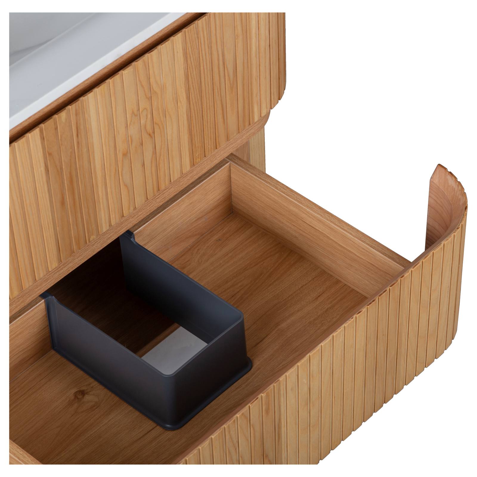 Calso 75cm Wall Hung Single Vanity, Light Tan