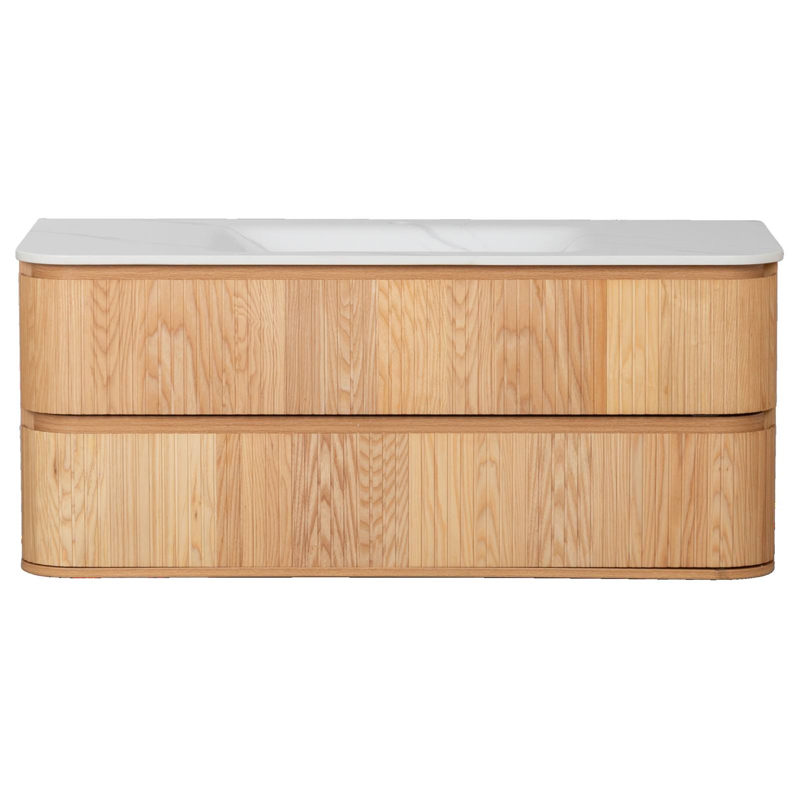 Calso 120cm Single Wall Hung Vanity, Light Tan