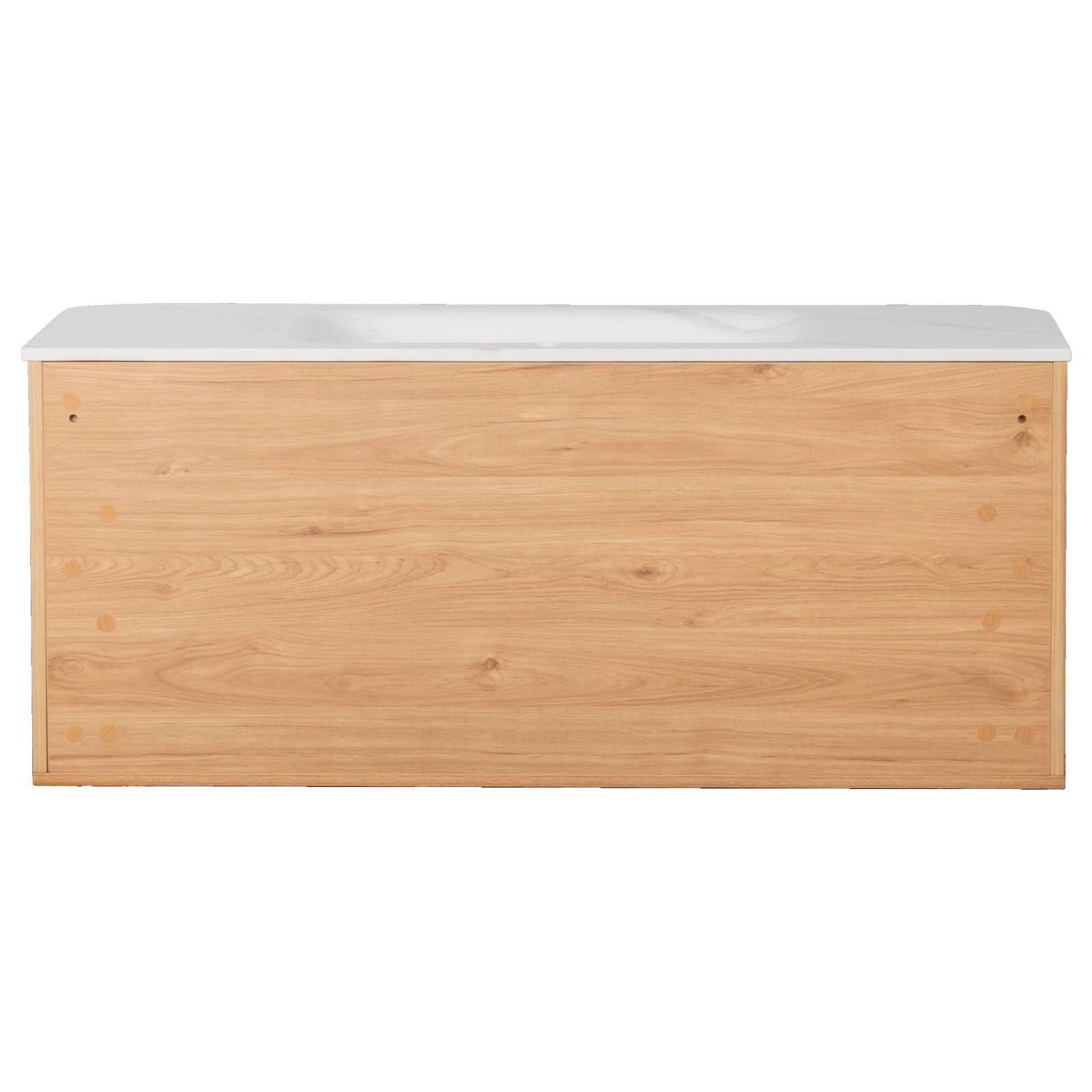 Calso 120cm Single Wall Hung Vanity, Light Tan