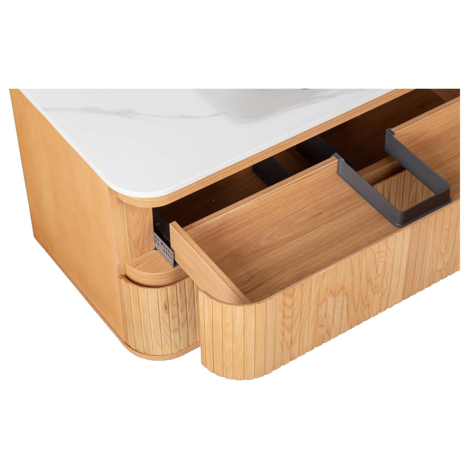 Calso 120cm Single Wall Hung Vanity, Light Tan