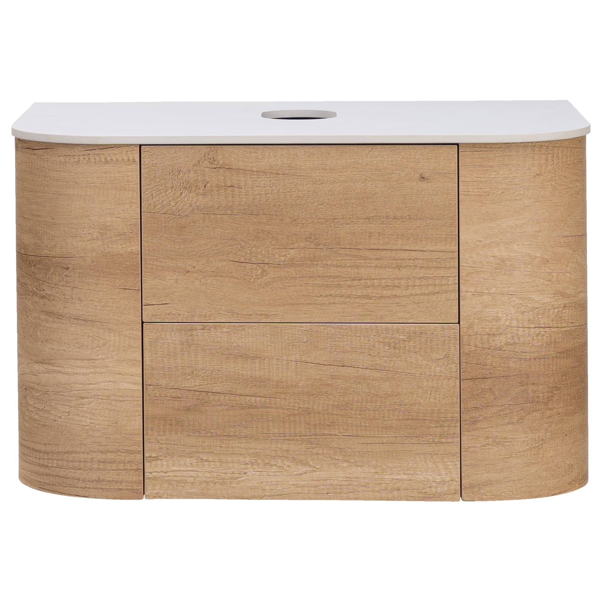 Solara 75cm Single Wall Hung Vanity, Sienna Tan