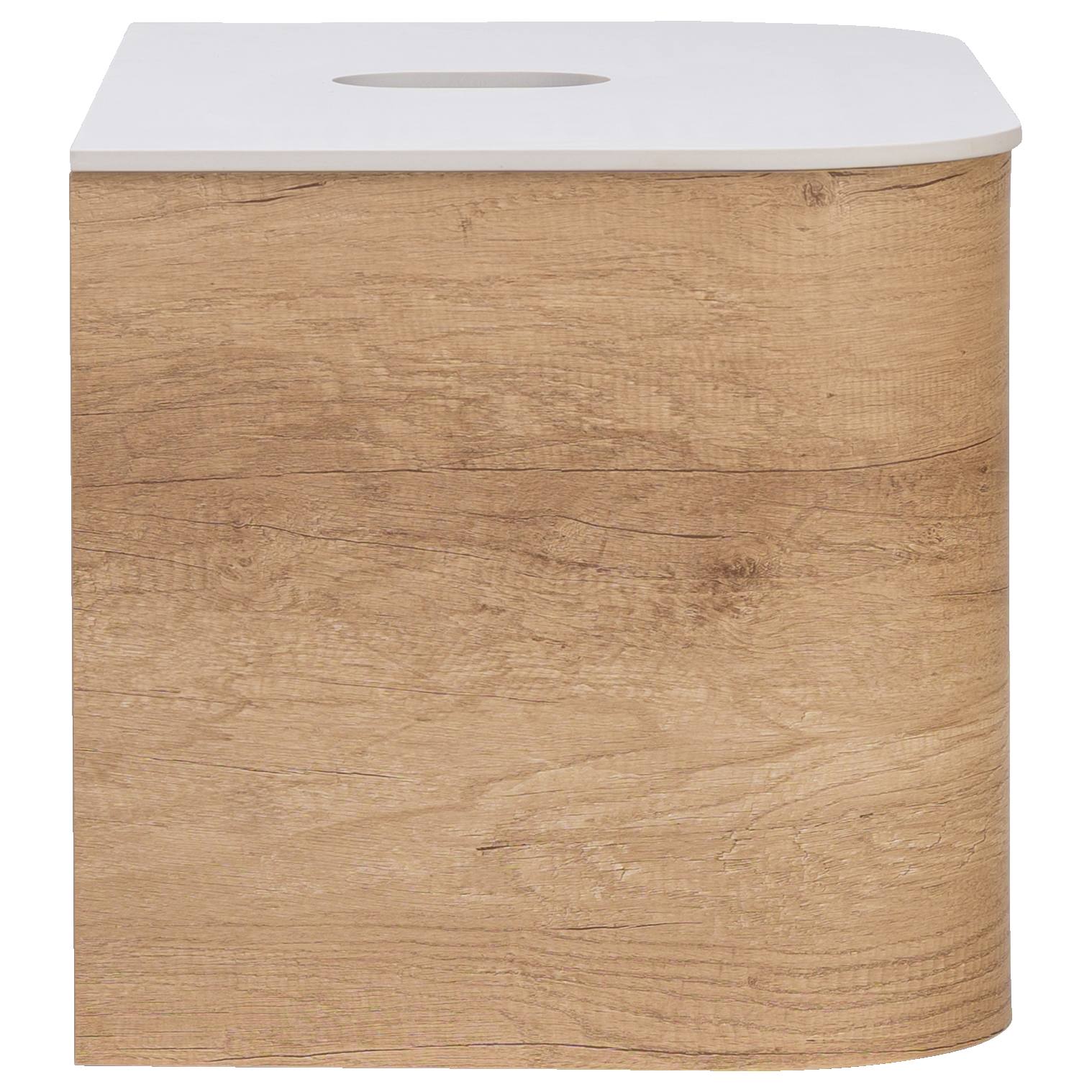 Solara 75cm Single Wall Hung Vanity, Sienna Tan