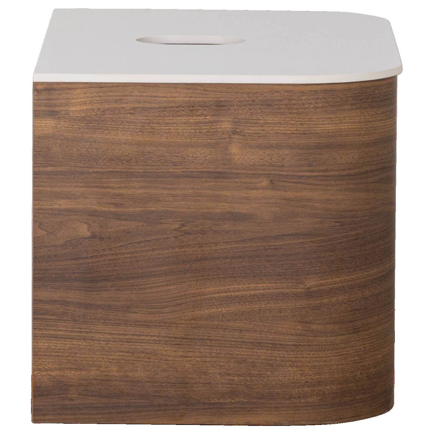 Solara 75cm Single Wall Hung Vanity, Dark Walnut