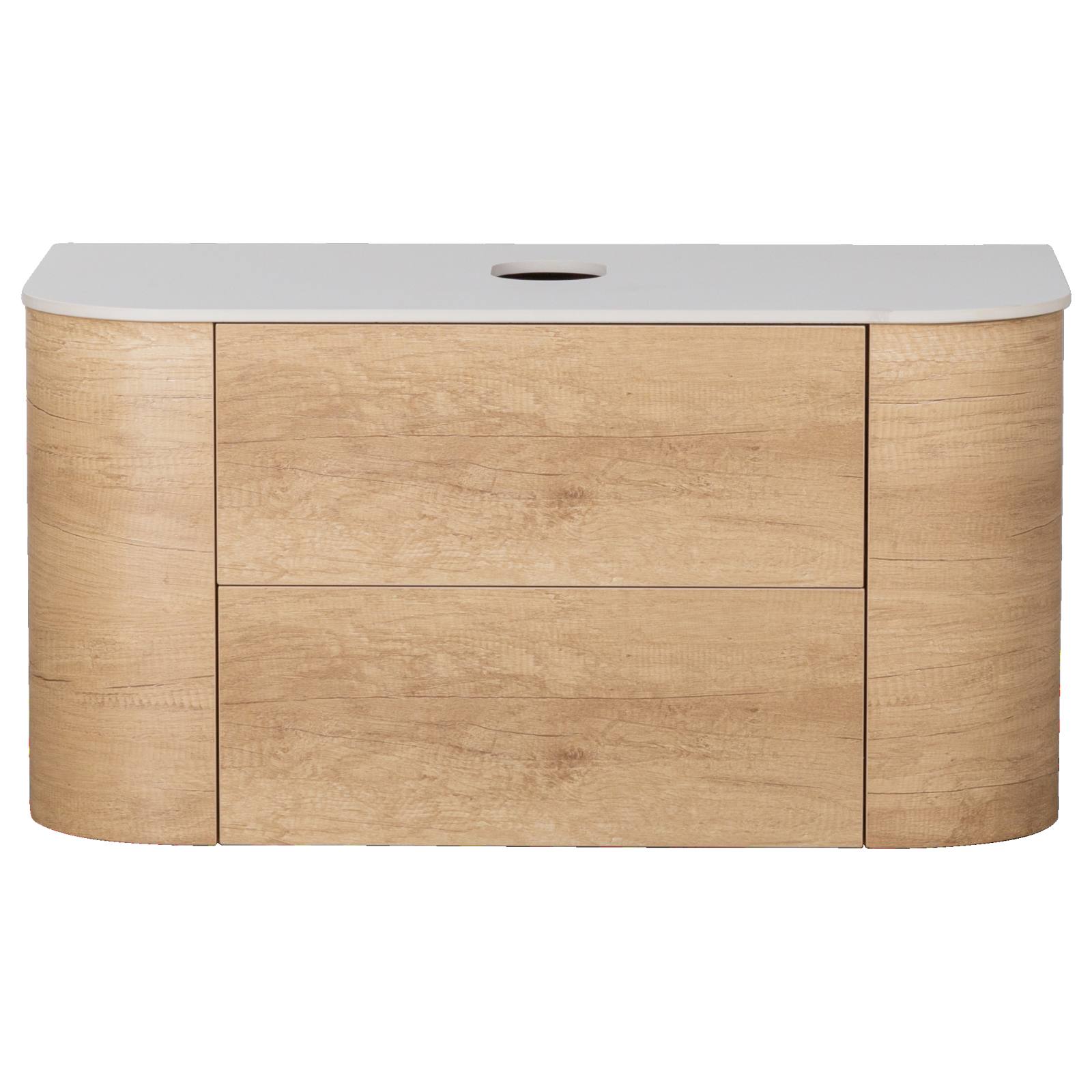 Solara 90cm Single Wall Hung Vanity, Sienna Tan