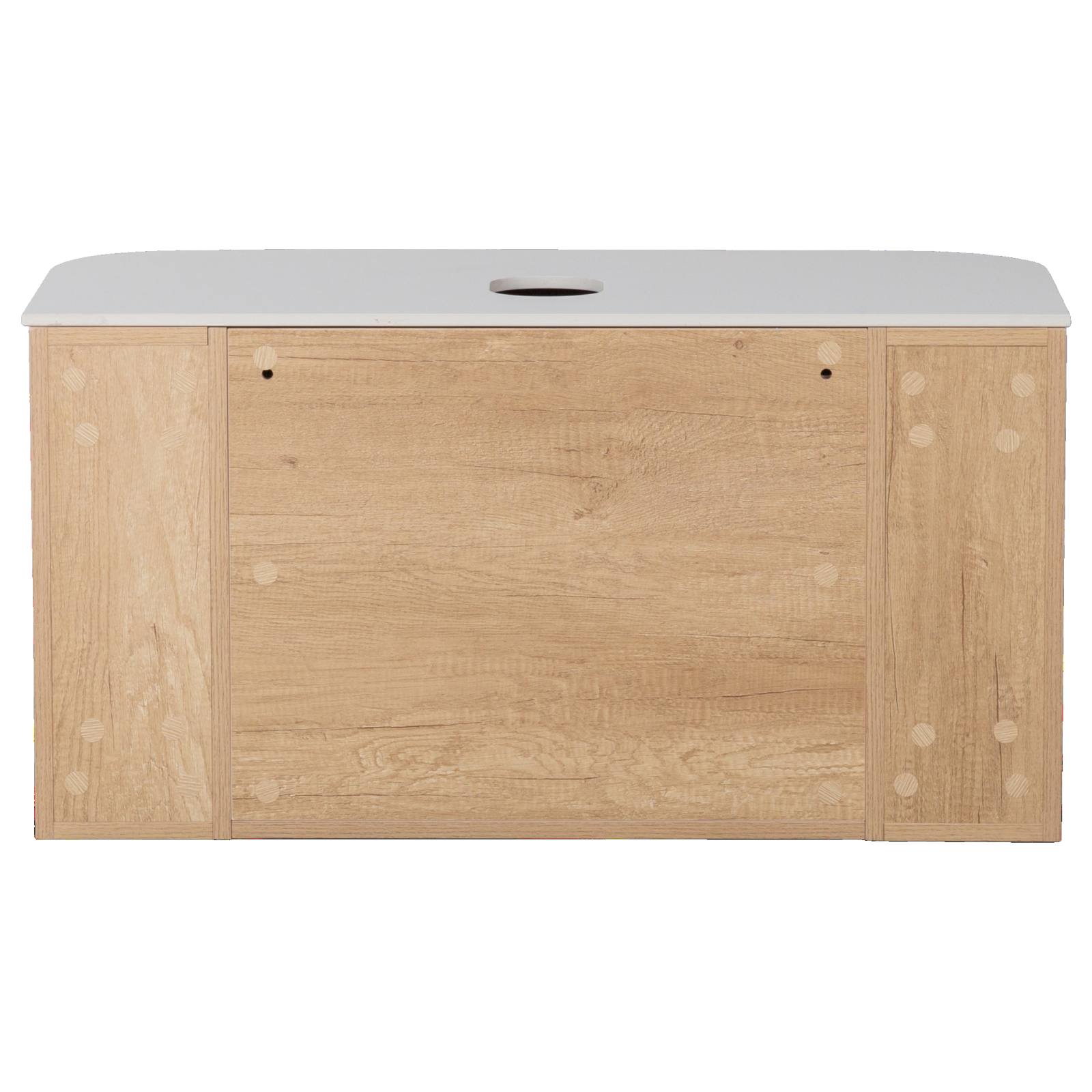 Solara 90cm Single Wall Hung Vanity, Sienna Tan