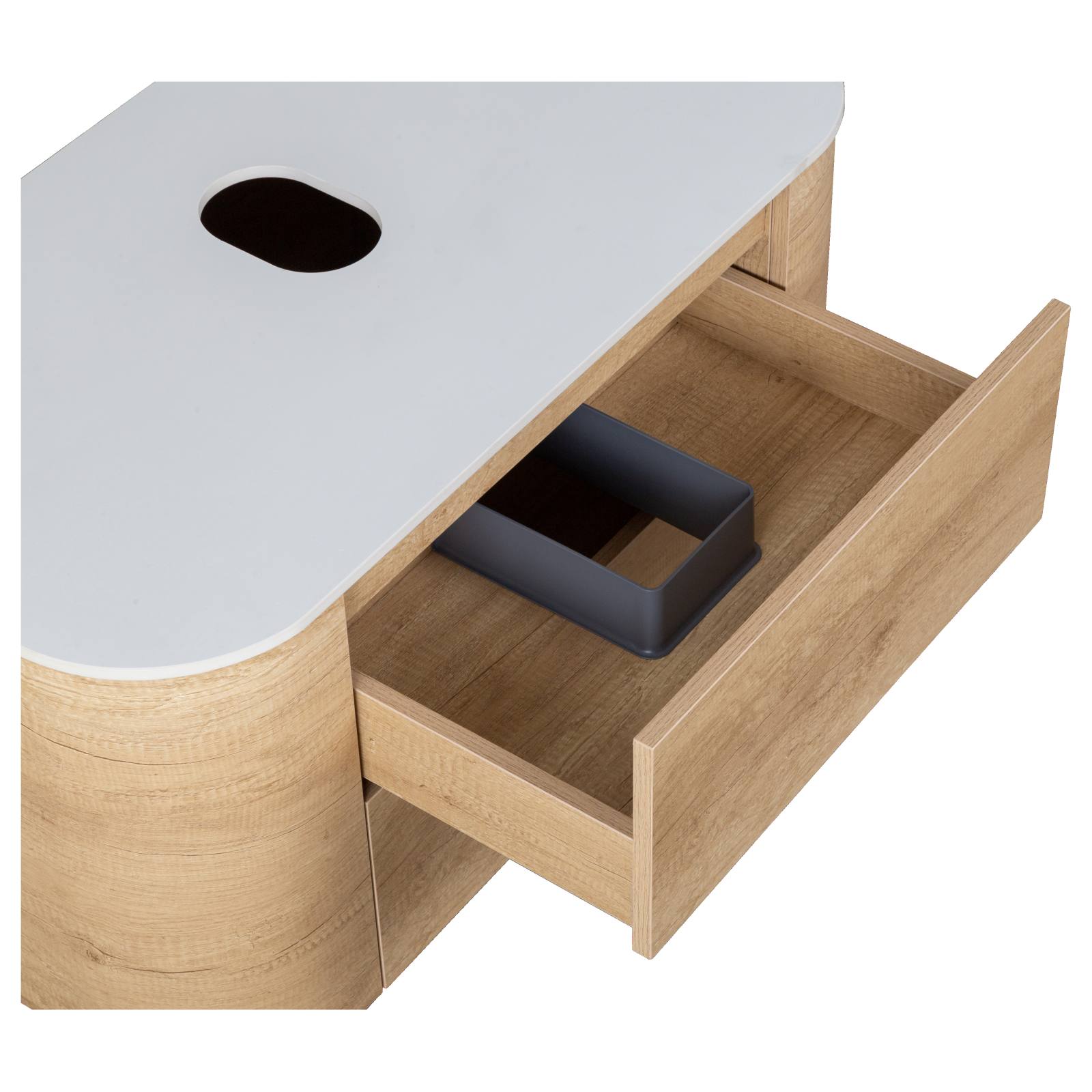 Solara 90cm Single Wall Hung Vanity, Sienna Tan