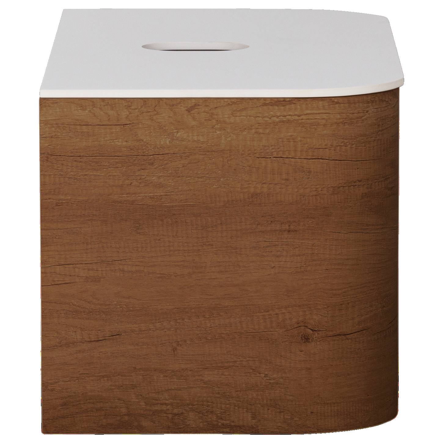 Solara 90cm Single Wall Hung Vanity, Dark Walnut